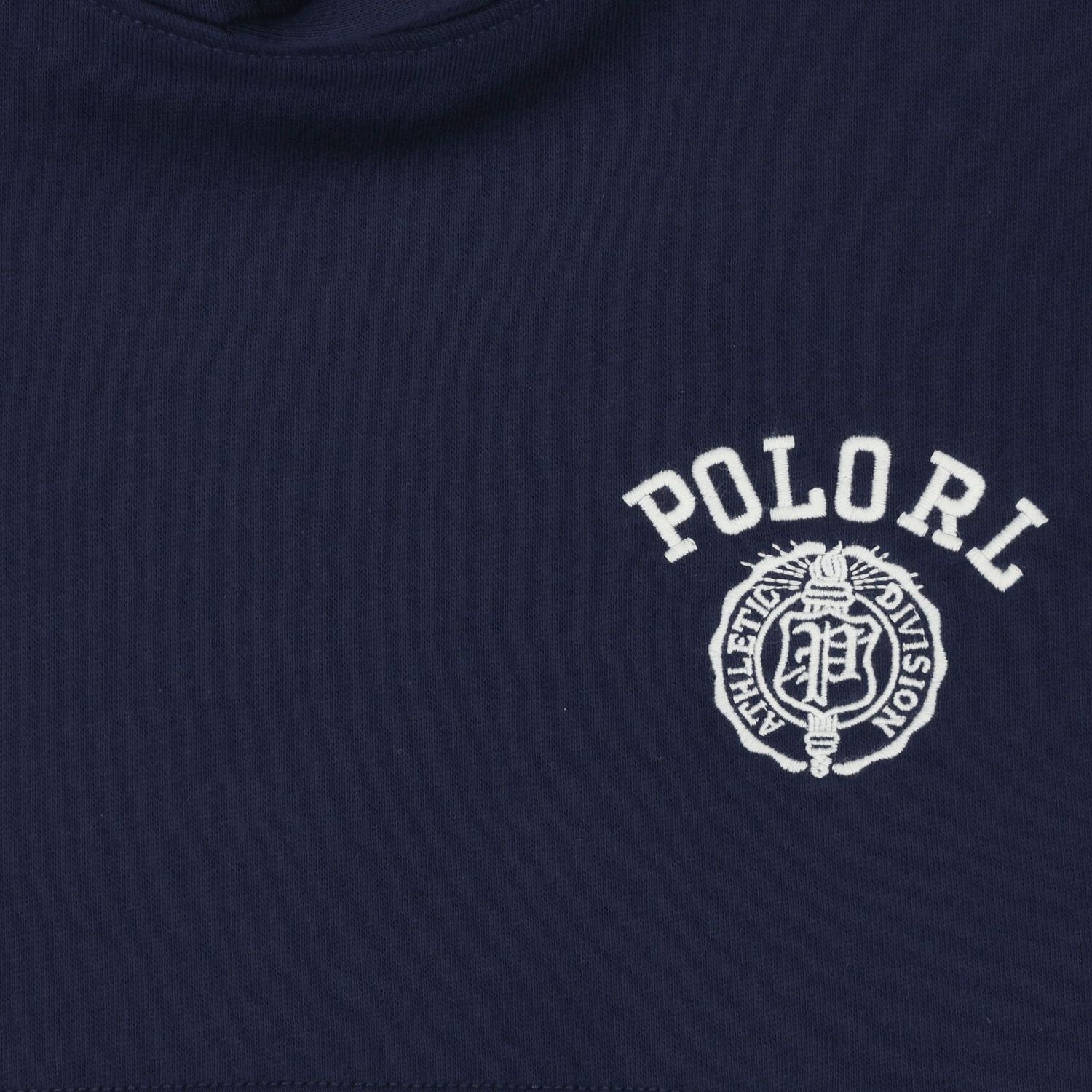 Boys Navy Blue Logo Hooded Top, 1, hi-res