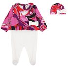 Baby Girls Multi-Coloured Orchidee Babygrow Set, 1, hi-res