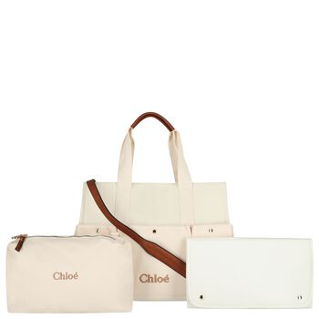 Ivory Logo Baby Changing Bag