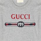 تي شيرت رمادي قطني بشعار, 1, hi-res