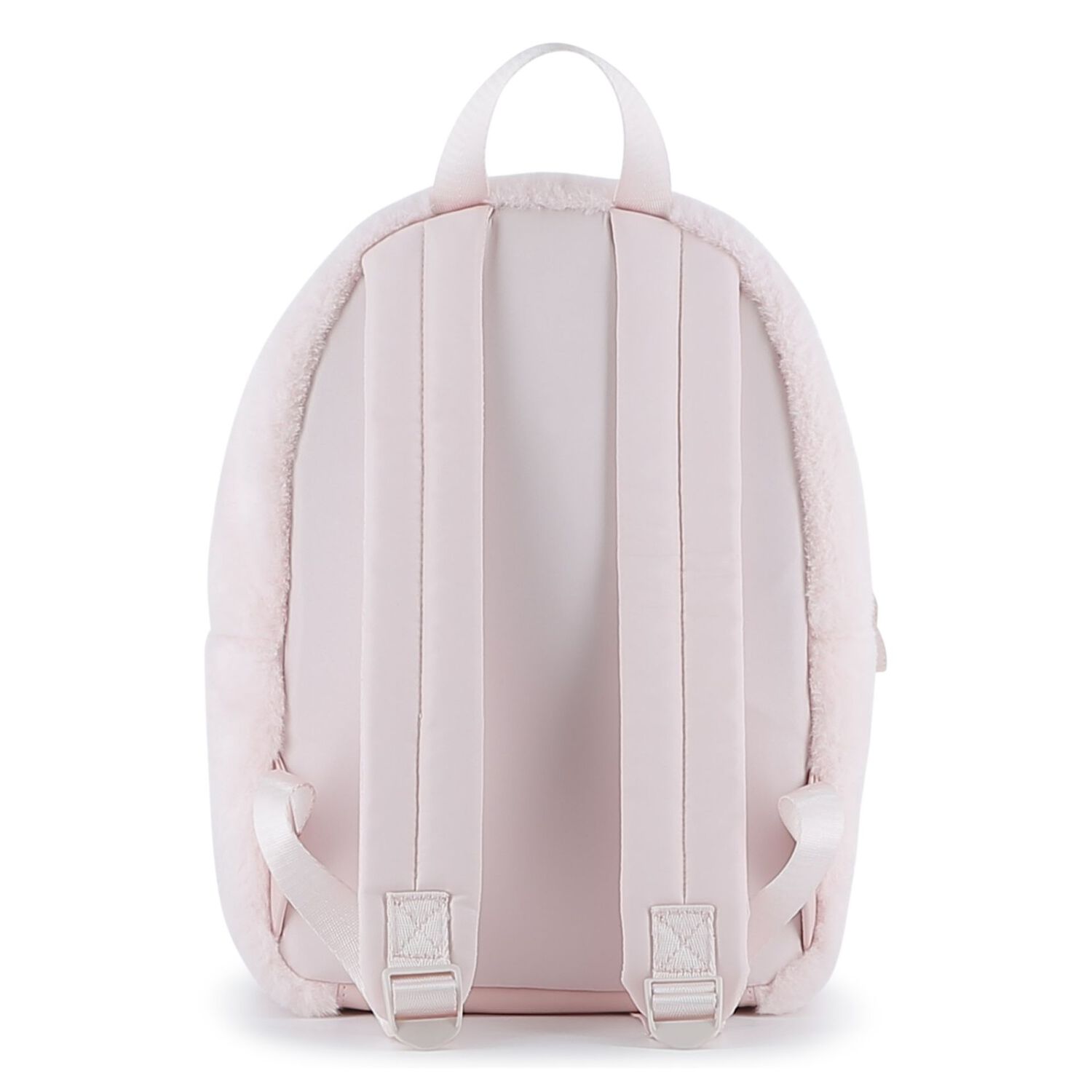 Girls Pink Faux Fur Choupette Backpack, 1, hi-res