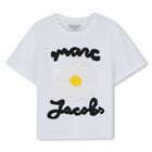 Girls White Daisy Logo T-Shirt, 1, hi-res