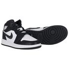 Black, Green & White Air Jordan 1 Mid Trainers, 1, hi-res