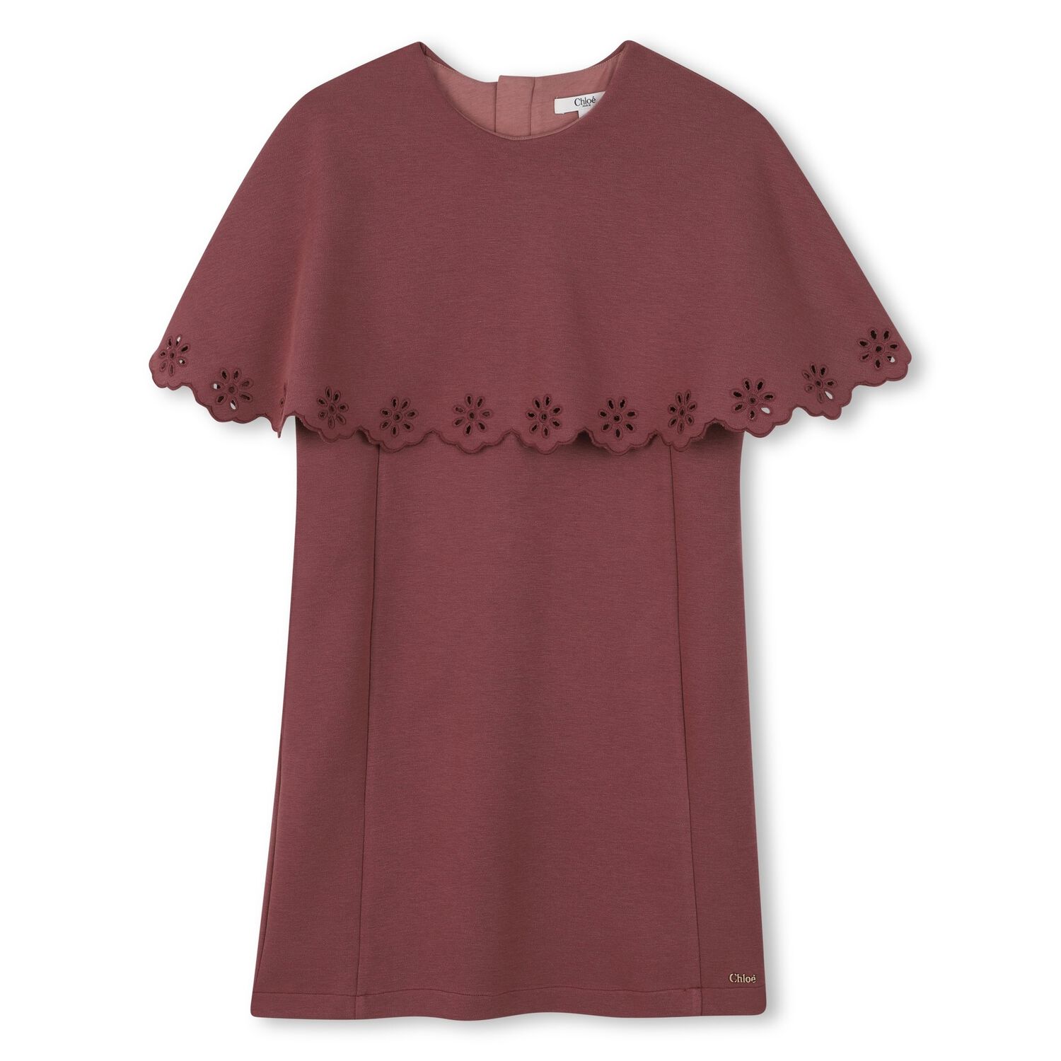 Girls Pink Cape Dress , 1, hi-res