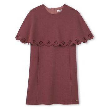 Girls Pink Cape Dress 