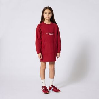Girls Red Logo Dress