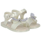 Younger Girls Ivory Bugs Jelly Sandals, 1, hi-res