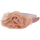 طوق شعر تول بطبعة الزهور باللون الكحلي, 3, hi-res