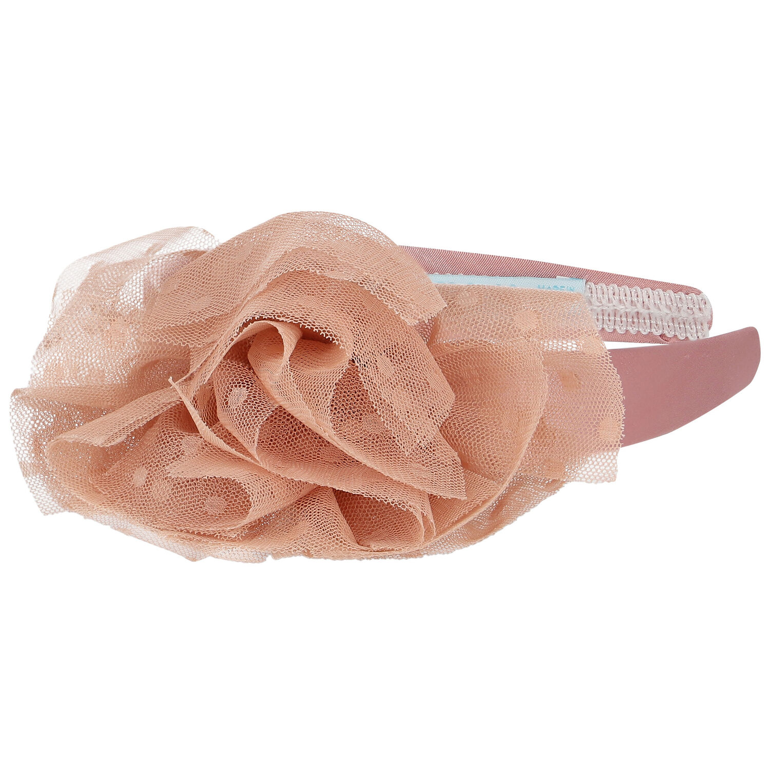 طوق شعر تول بطبعة الزهور باللون الكحلي, 3, hi-res