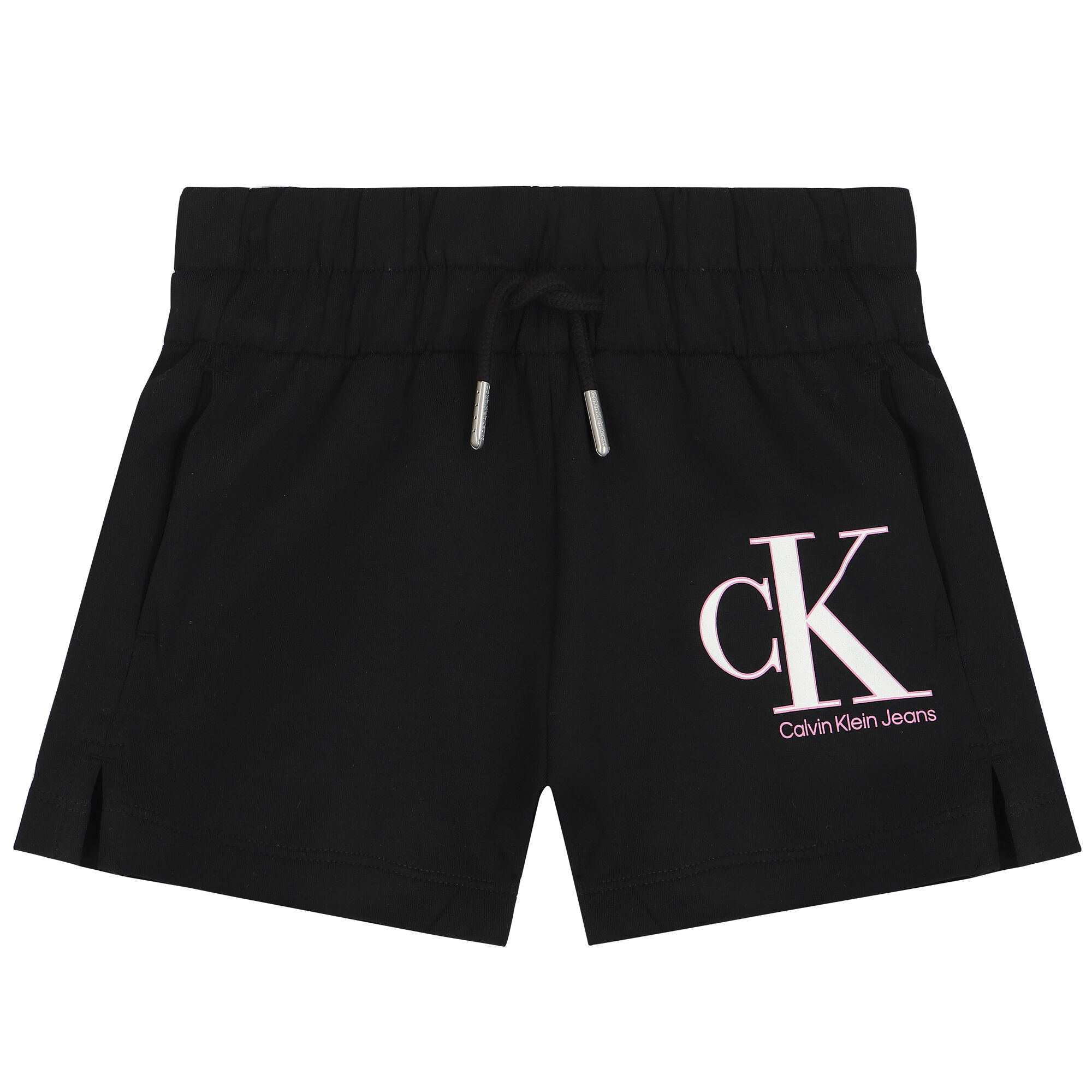 Calvin Klein Girls Black Logo Shorts Junior Couture