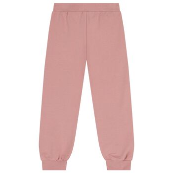Girls Pink & Grey Teddy Bear 3 Piece Tracksuit