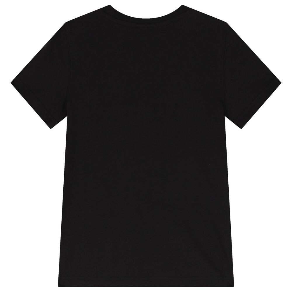 Child's Short Sleeve T-Shirt Puma Graphic Logo Colour Black main image 0