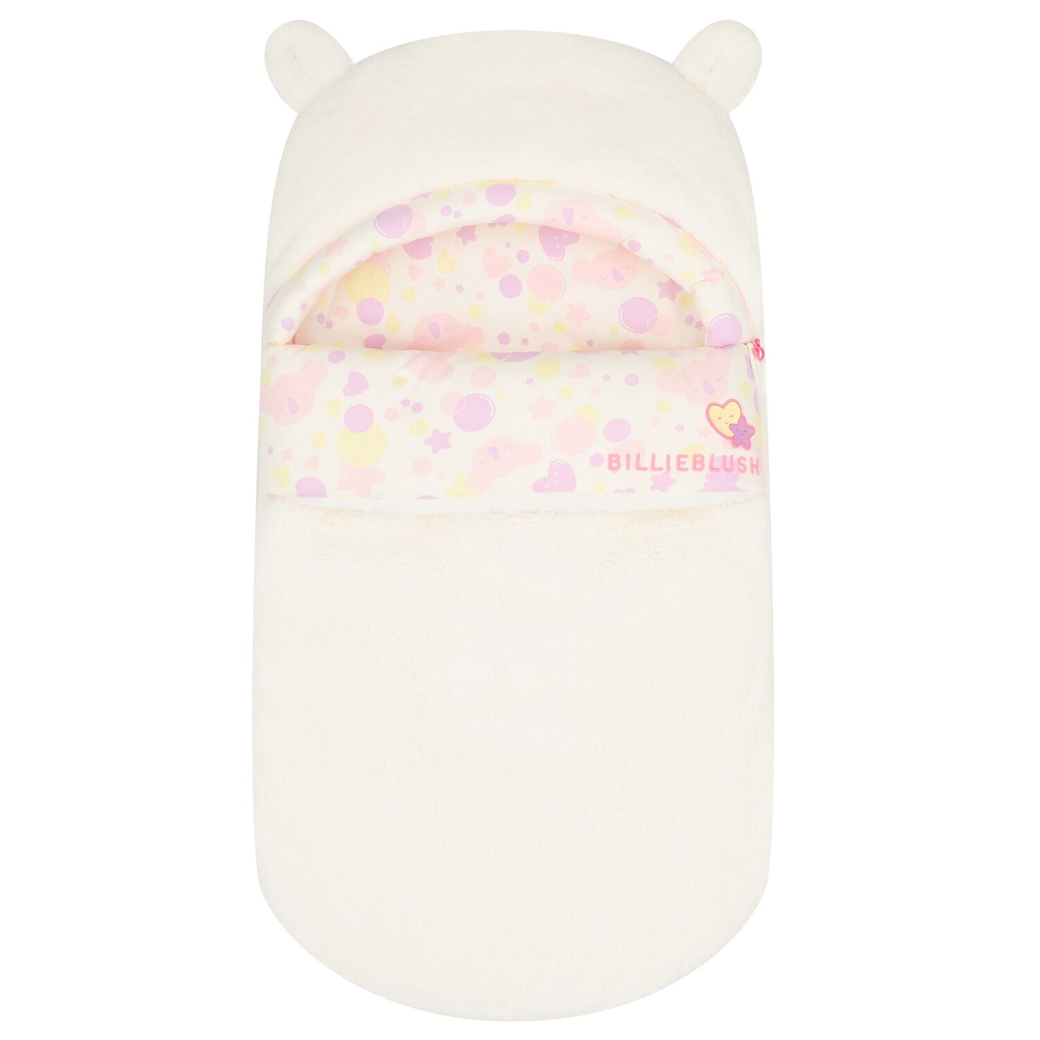 Baby Girls Pink Faux Fur Nest, 1, hi-res