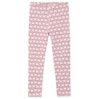 Girls Pink Floral Leggings, 2, hi-res