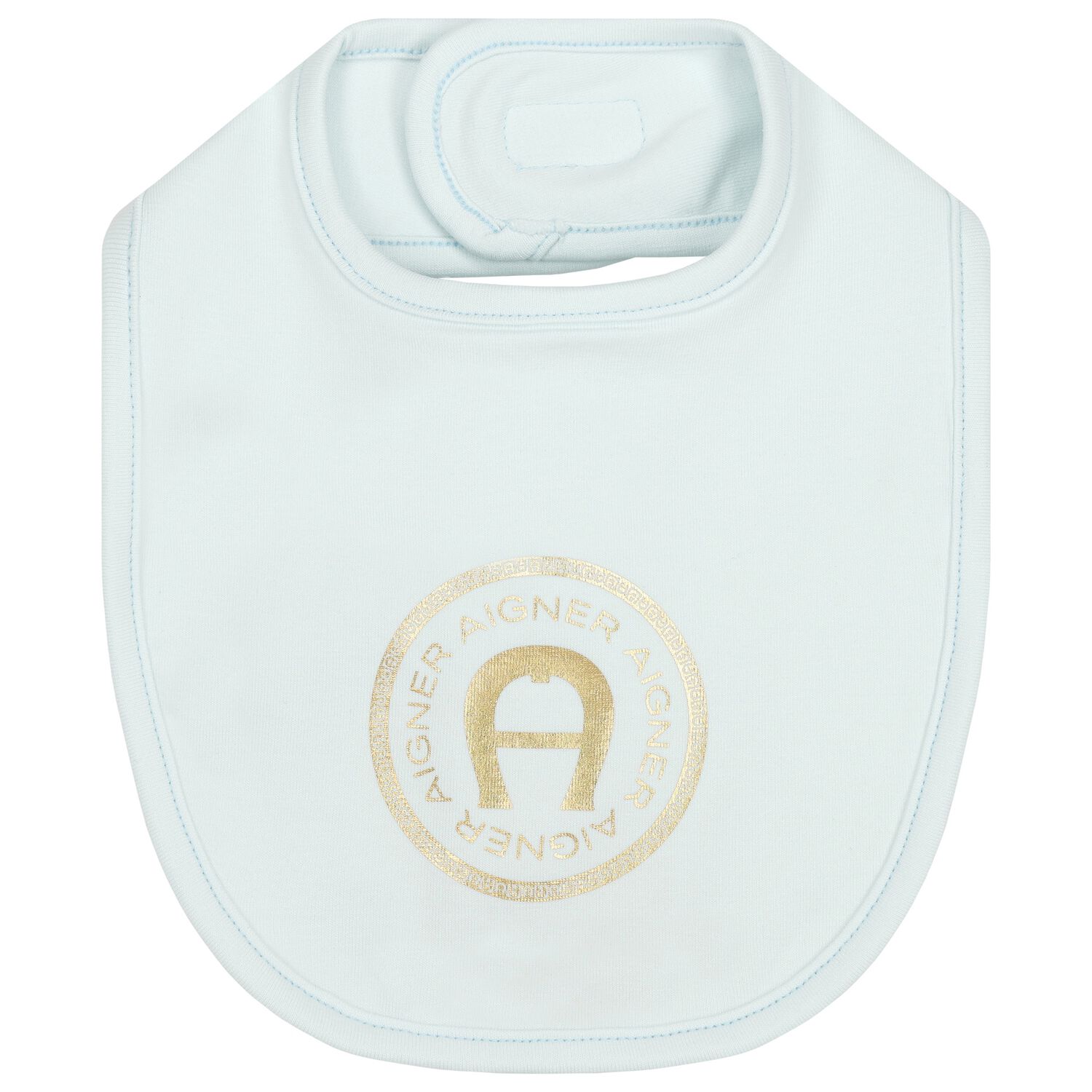 Baby Boys Blue & Gold Logo Bib, 3, hi-res image number null