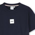 Boys Navy Blue Logo T-Shirt, 3, hi-res