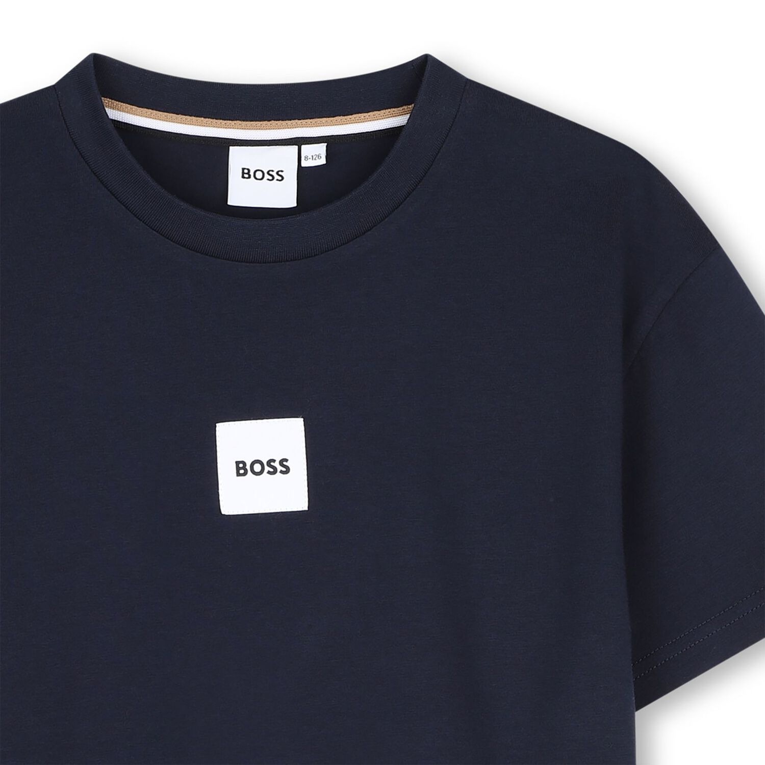 Boys Navy Blue Logo T-Shirt, 3, hi-res