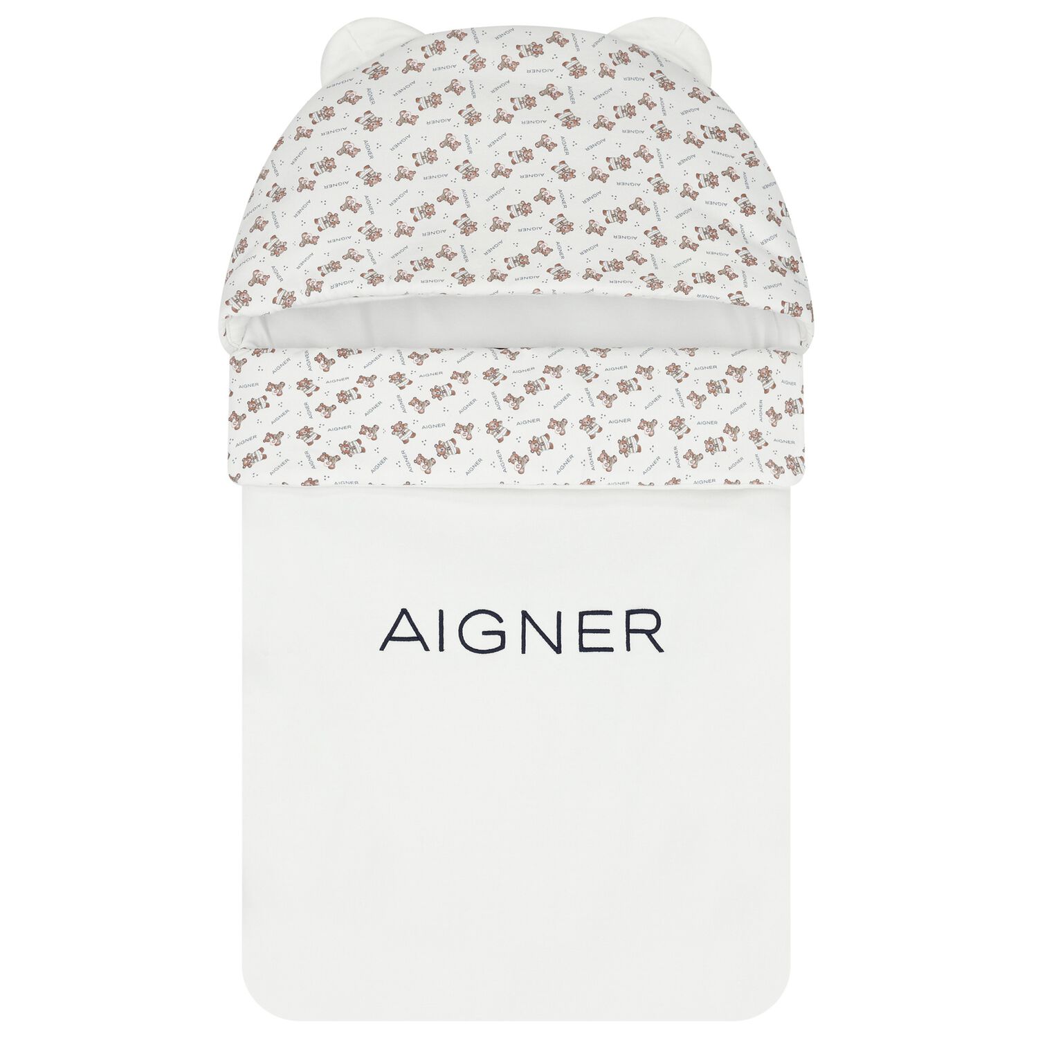 مدس بشعار تيدي باللون الأبيض للأطفال , 3, hi-res