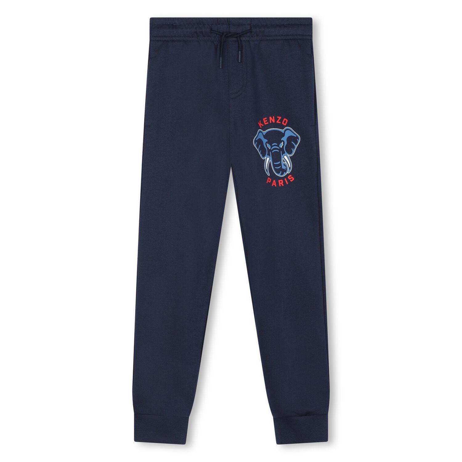 Boys Navy Blue Elephant Logo Joggers, 1, hi-res image number null