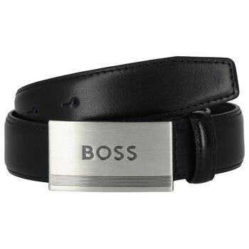 Boys Black Logo Belt 