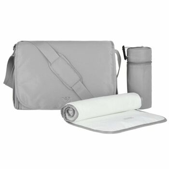 Grey Logo Baby Diaper Bag