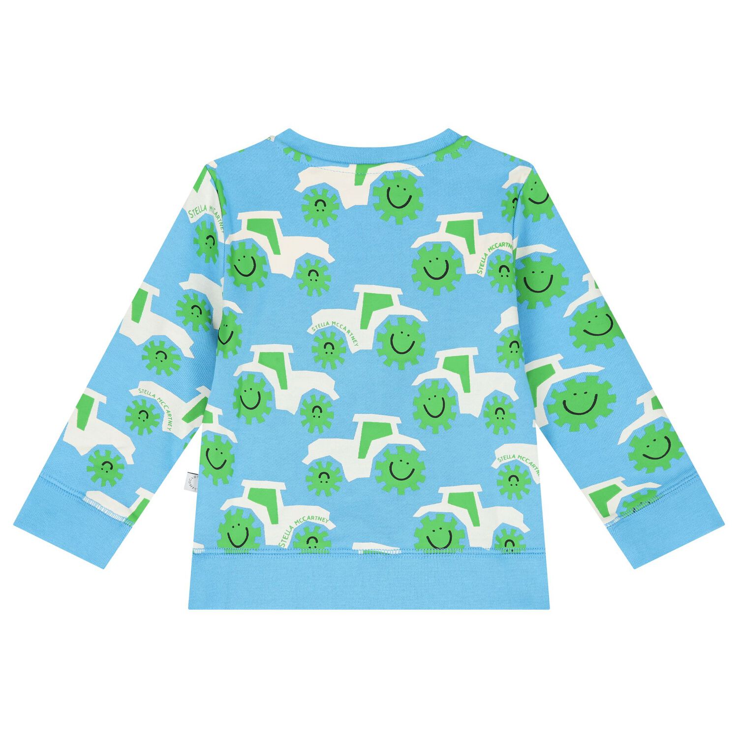 Younger Boys Blue Tractor Logo Sweatshirt, 1, hi-res image number null