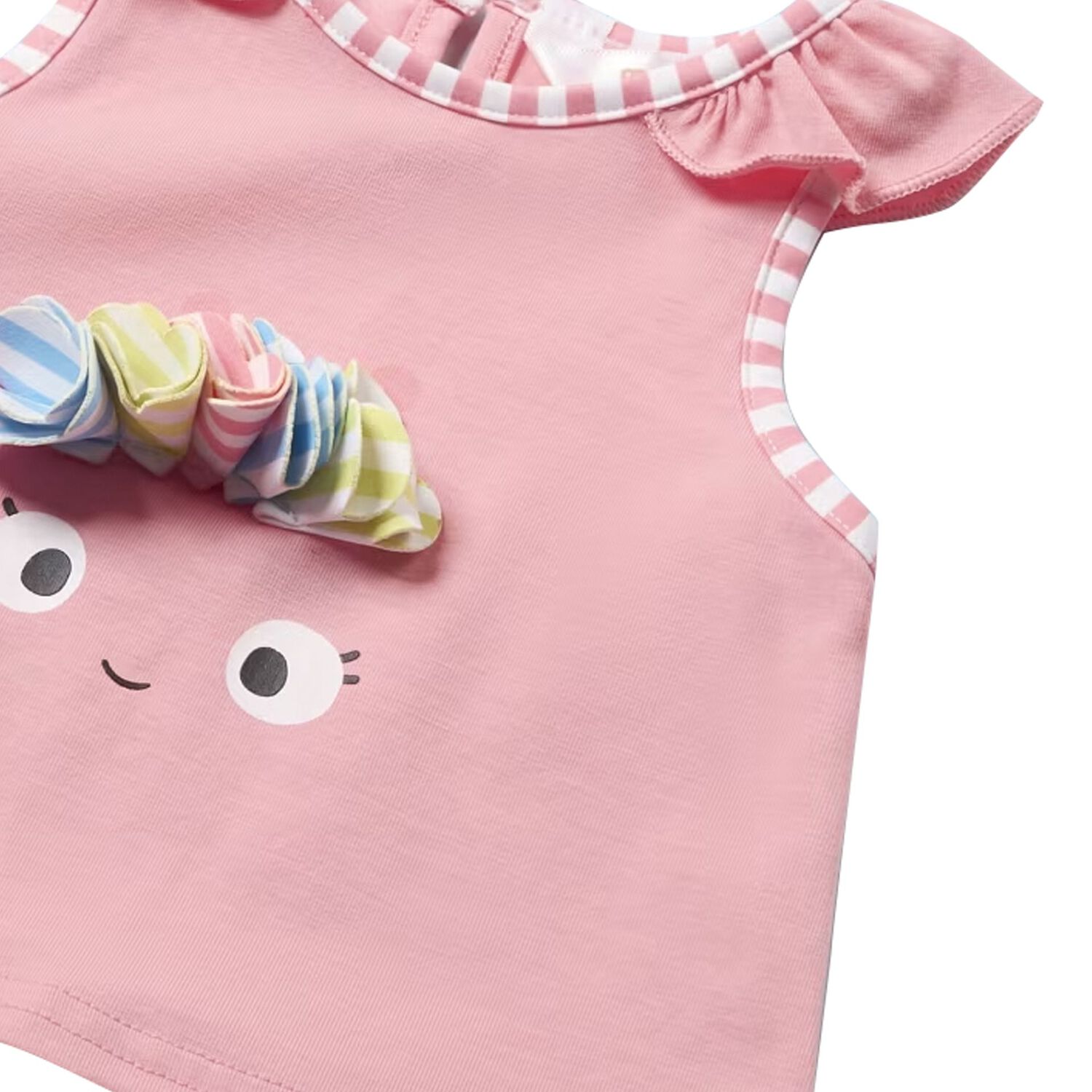 Baby Girls Pink & Yellow Swimsuit Set (3 Piece), 1, hi-res image number null