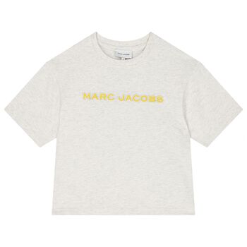 MARC JACOBS Boys Grey Logo T-Shirt, 2 Boys Grey Logo T-Shirt