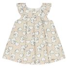 Baby Girls Beige Heart & Bear Dress Set, 1, hi-res