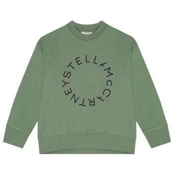 Boys Green Logo Sweatshirt