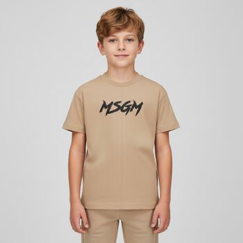 Beige Logo T-Shirt