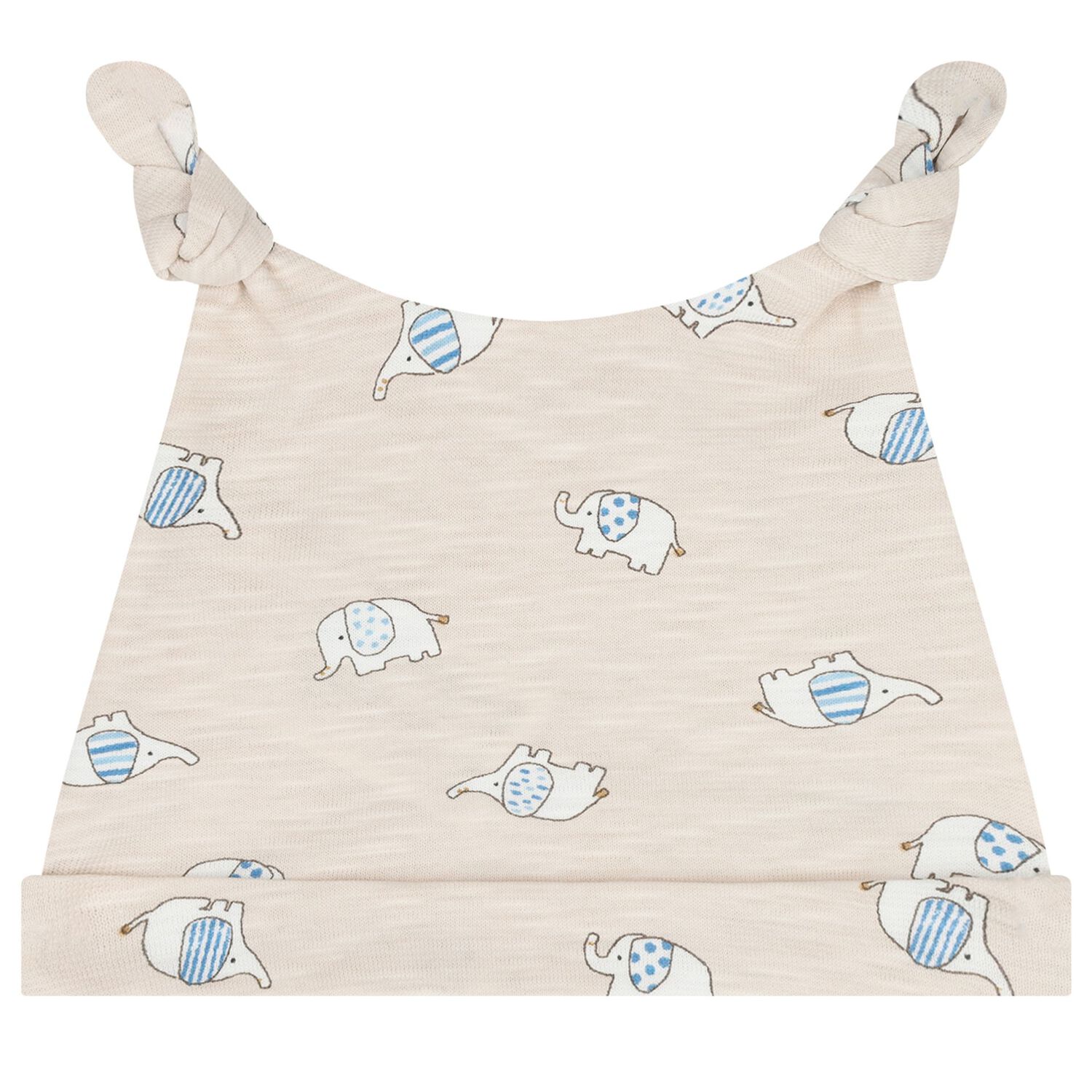 Baby Boys Beige Elephant Babygrow Set, 2, hi-res