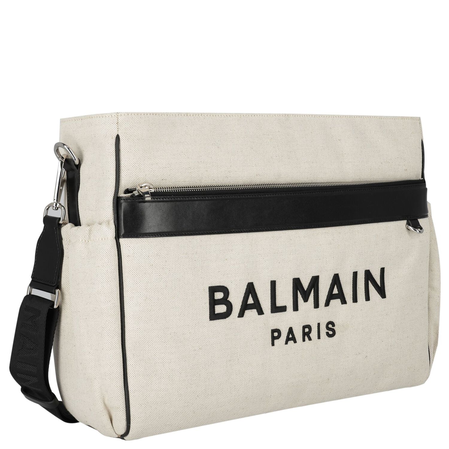 شنطة مواليد بالشعار باللون العاجي والأسود للأطفال  , 1, hi-res