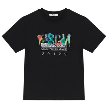 Boys Black Logo T-Shirt