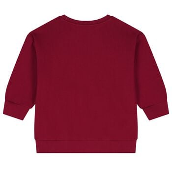 Girls Burgundy Horse Logo Sweatshirt