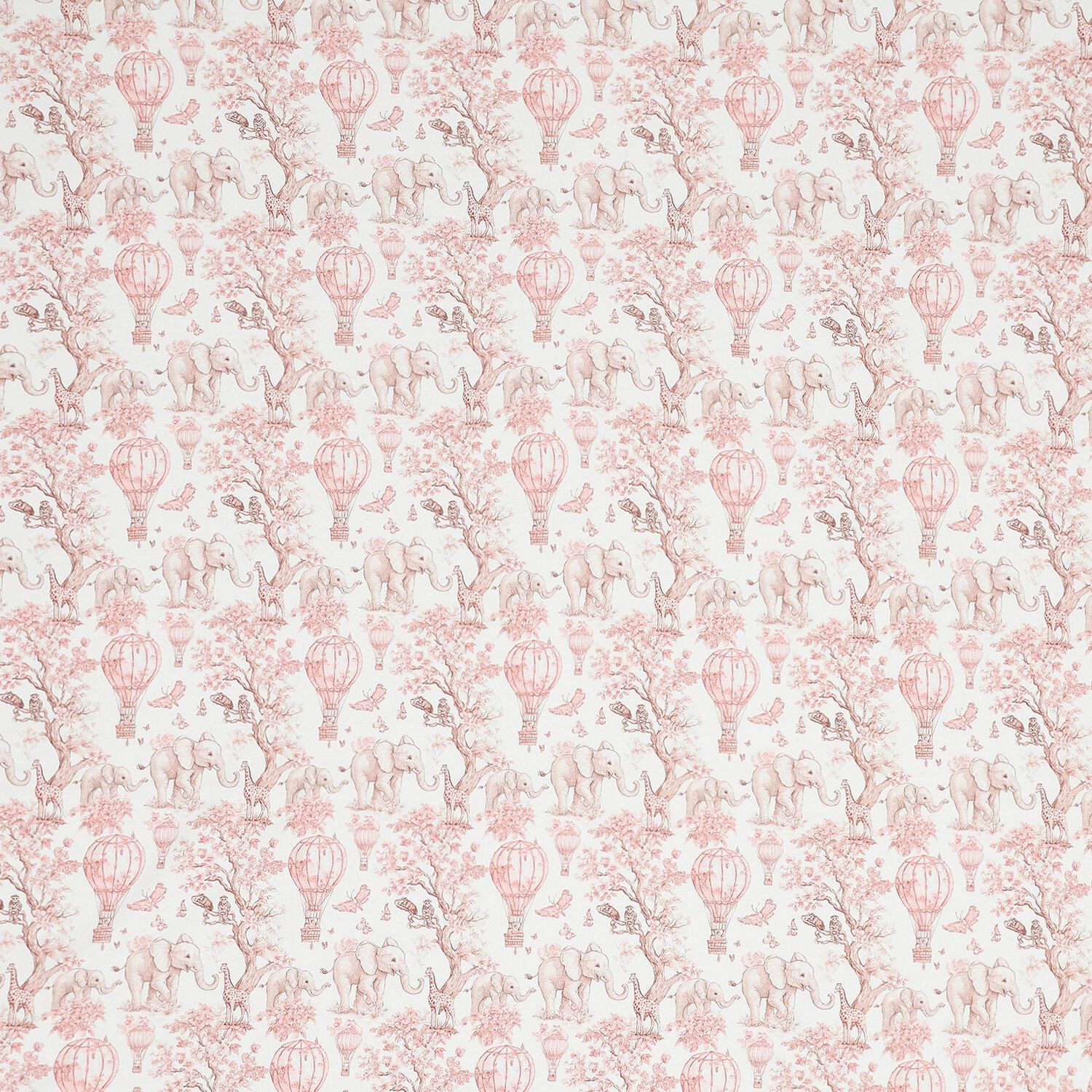 Baby Girls White & Pink Africa Blanket, 1, hi-res