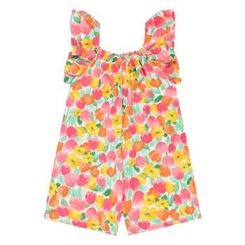 Younger Girls Multi-Coloured Floral Jumpsuit