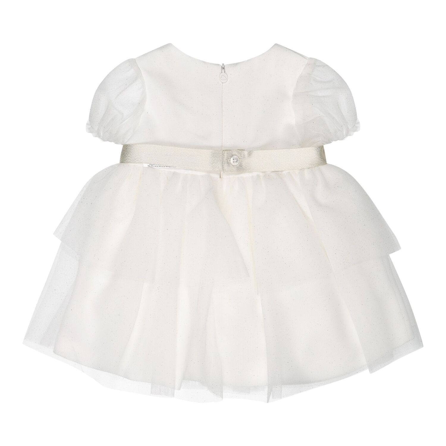 Baby Girls Ivory Tulle Dress Set, 1, hi-res