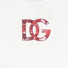 White & Red Majolica Embossed Logo T-Shirt, 1, hi-res