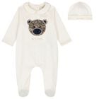 Ivory Teddy Bear Babygrow Gift Set, 1, hi-res