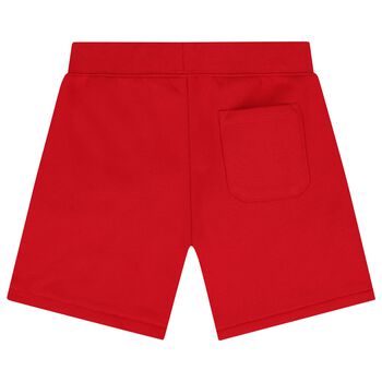 Boys Red Logo Shorts