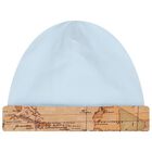 Baby Boys Blue & Beige Geo Map Babygrow Gift Set, 1, hi-res