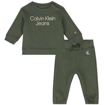 Baby Boys Green Logo Tracksuit