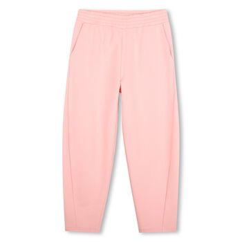 Girls Pink Logo Joggers