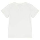 Boys Ivory Horse Logo T-Shirt, 1, hi-res