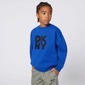 Boys Blue Logo Sweatshirt