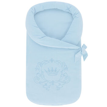 Boys Blue Embroidered Baby Nest