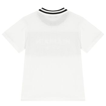 White & Black Logo T-Shirt