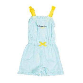 Girls Blue Cotton Sun Dress