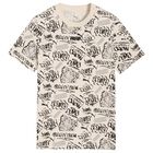Boys Beige Logo T-Shirt, 2, hi-res